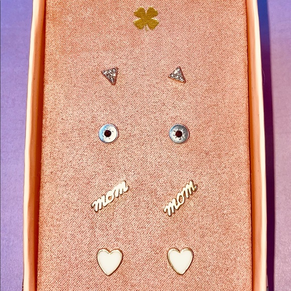 Final Sale Price Lucky Brand Pierced Earrings -4pr Adorable Funwear - Picture 3 of 3